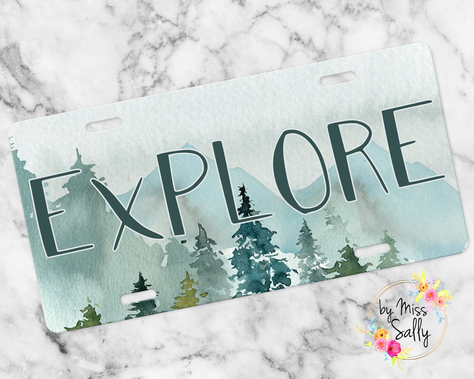 Explore License Plate Mountain Car Tag Front Car Tag Custom Etsy