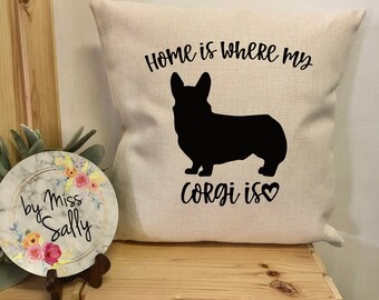 home goods corgi pillow