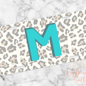 Personalized Car Tag License Plate, Leopard Name Car Tag, Front Car Tag,  Custom License Plate, Personalized License Plate, Monogram Car Tag