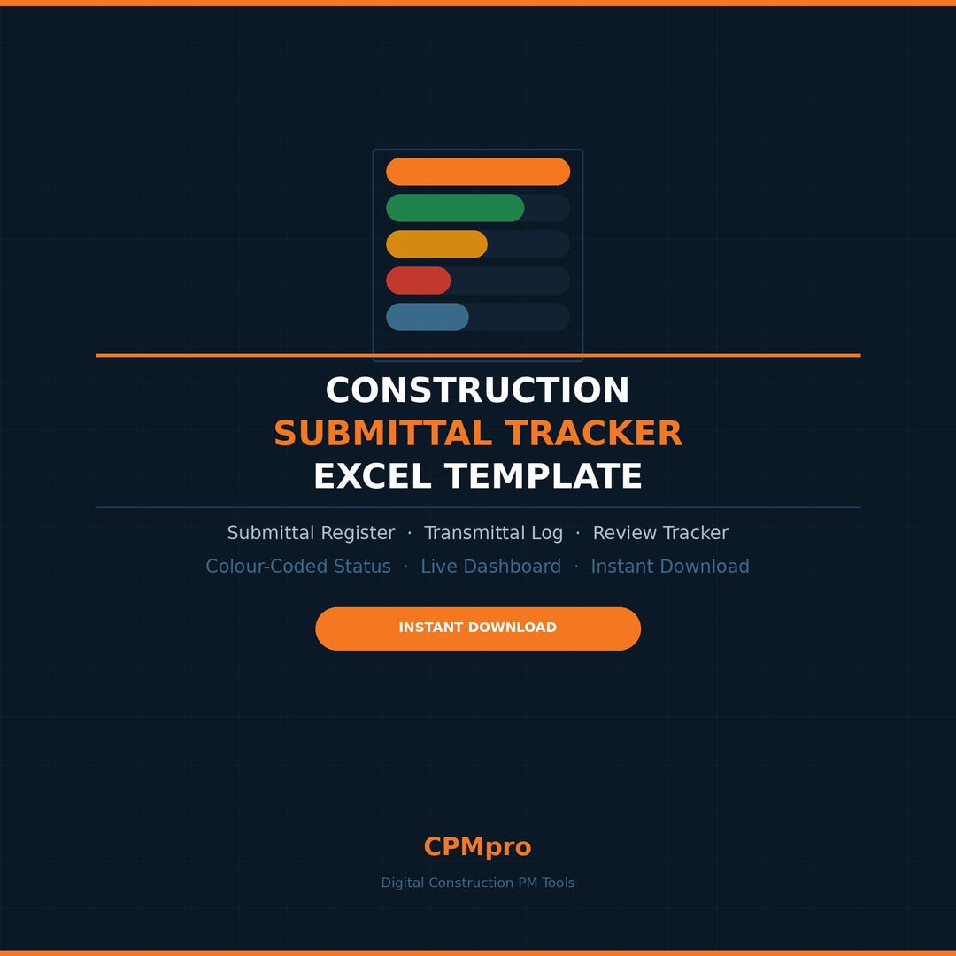 Drawig Tracker Construction Submittal Tracker Excel Template | Shop Drawing ...