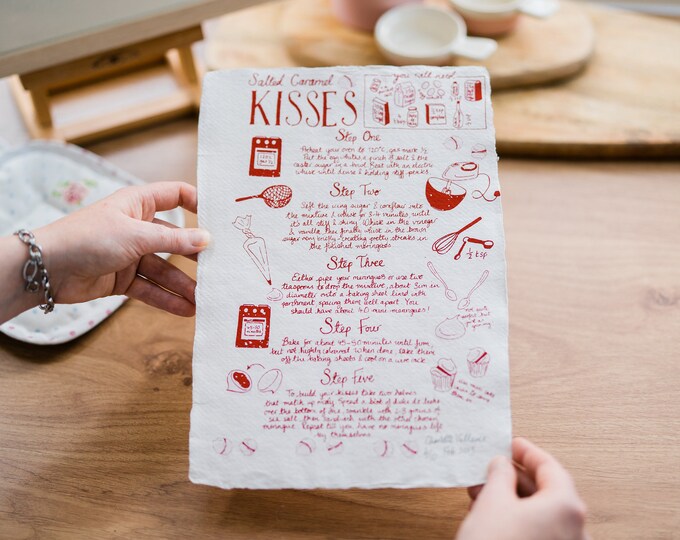 Salted Caramel Kisses Recipe Print Etsy