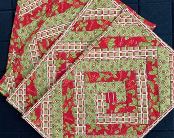 Manteles individuales de Santa Navidad
