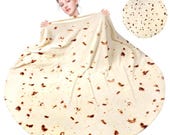 Funny Burrito Tortilla Blanket, 47 Inch Round Mexican Food Throw, Cozy Novelty Gift