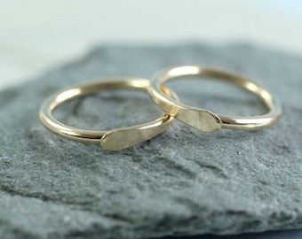 Sleeper Hoop Earrings - 14k Gold Fill - 11 mm Tiny Gold Hoops | Everyday Earrings | Helix Piercing | Helix Hoop | Sleeper Hoops