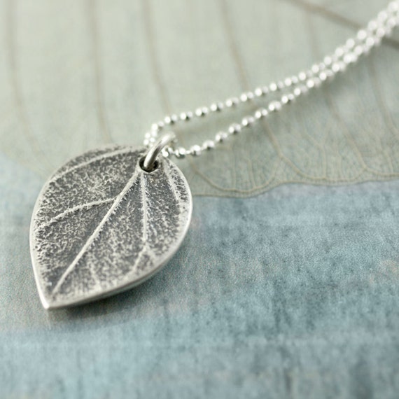 Sterling Silver Aspen Leaf - 6mm Pendant Sterling Silver Aspen Leaf - 6mm Pendant