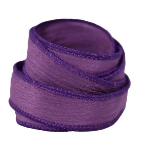 Silk Ribbon Wrap Extra Colours for Bracelet Hand Dyed Crinkle Wrist Wrap Ribbons Luxury