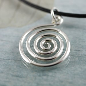 Celtic Spiral Pendant in Sterling Silver