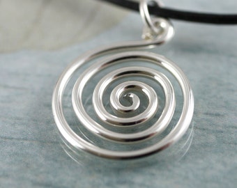 Celtic Spiral Pendant in Sterling Silver