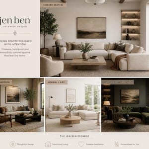 Virtual Interior Design Service, 3D Room Concept, Mood Board, Space Planning