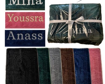 Alfombra de oración premium personalizada con nombre