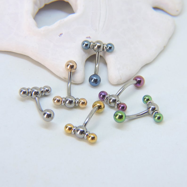 Vertical Hood Piercing Barbell 14G 12G 10G VCH Straight or Etsy