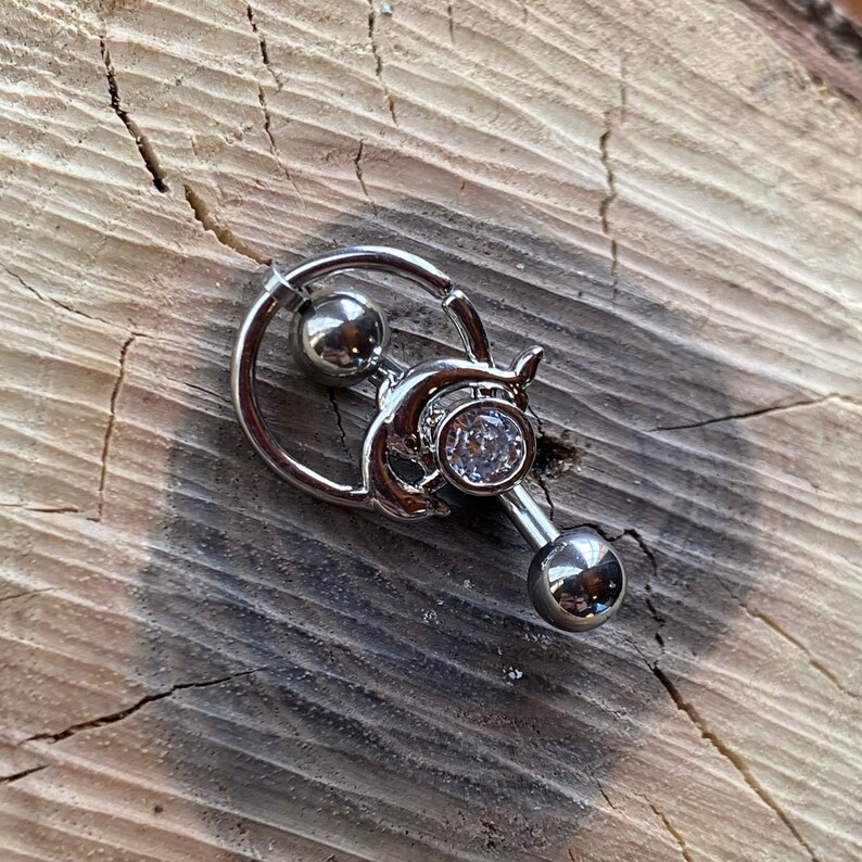 Vertical Hood Piercing Barbell 14G 12G 10G VCH Bar Straight Etsy