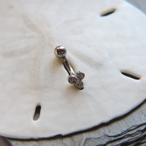 Barra de capuz vertical com rosca interna 14G 12G Cystal Tribal Swirls Anel VCH