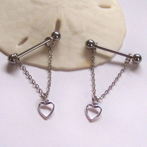 Surgical steel nipple cheap rings 12 gauge