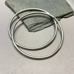SMOOTH HOOPS Set of 2 REPLACEMENT Detachable Tunnel Hoops - Gold Silver Copper or Bronze - 10G Hoops - 2” 2.5” 3” - Ear Weights Hangers