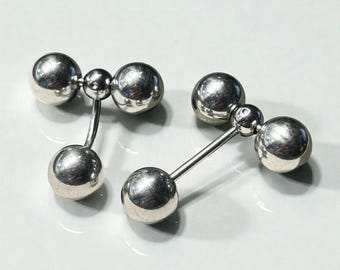 Barra Prince Albert PA 14G 12G 10G 8G Prepucio Apadravya 10 mm Bolas de rodillo