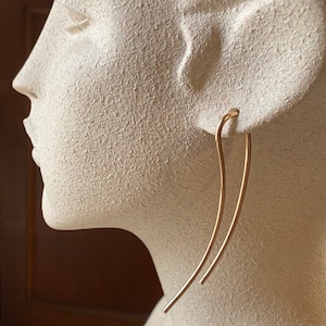 &quot;Set mit 2 abnehmbaren Ersatz-Tunnelreifen - Gold, Silber, Kupfer oder Bronze - Glatte Reifen - 12G oder 10G Spikes 3 &quot;&quot;Ohrgewichte.&quot;