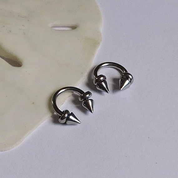 Cartilage Tragus Helix Rook Snug Ring SET of TWO 16G or | Etsy