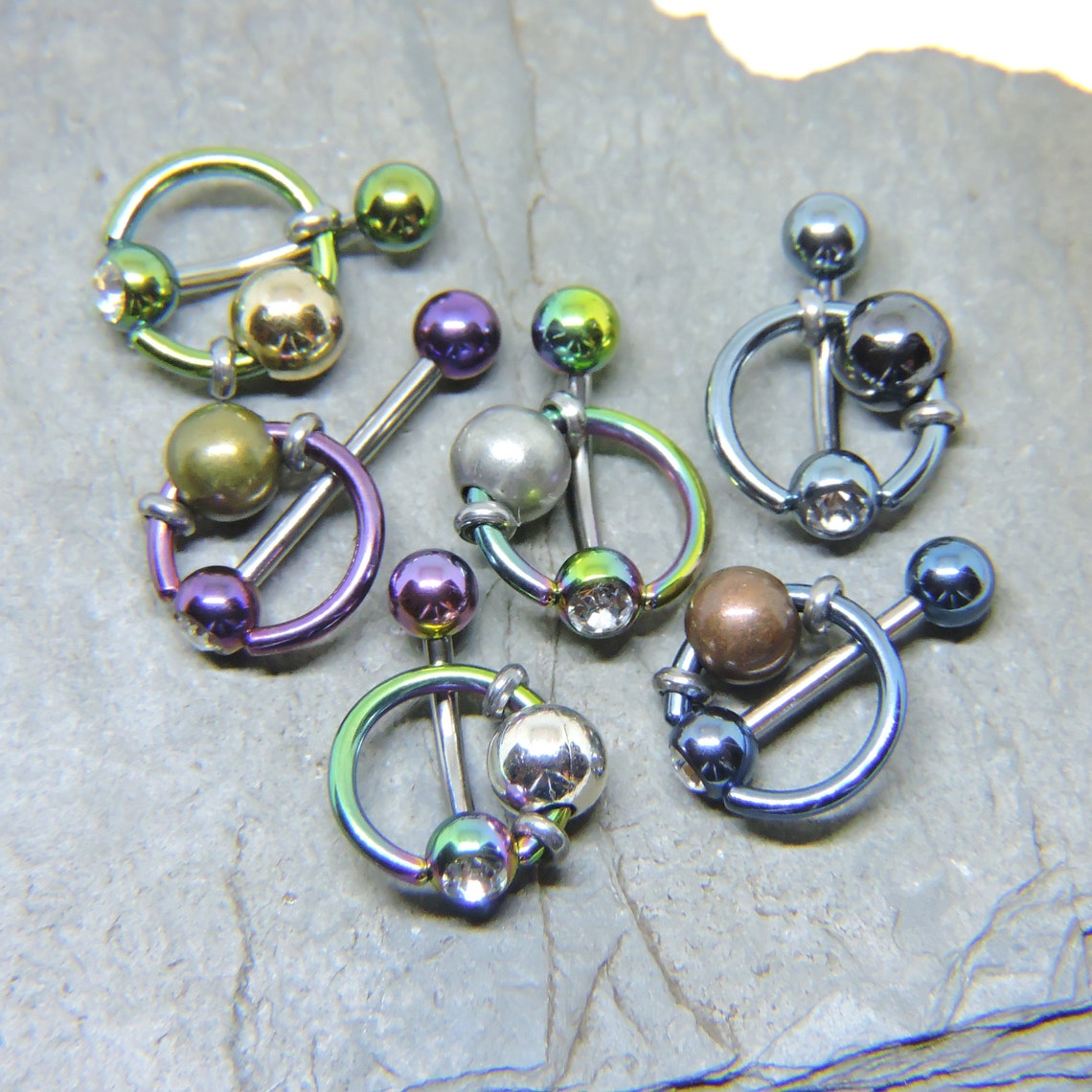 Vertical Hood Piercing Jewelry 14G 12G 10G Slave Ring PA VCH Etsy