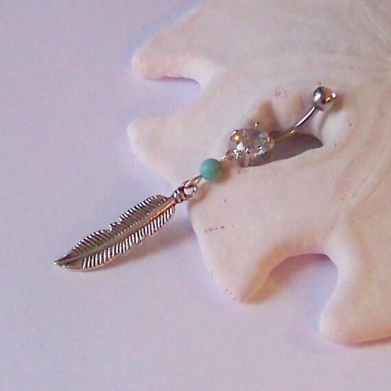 Charm Belly Button Ring Belly Button Jewelry Navel Etsy