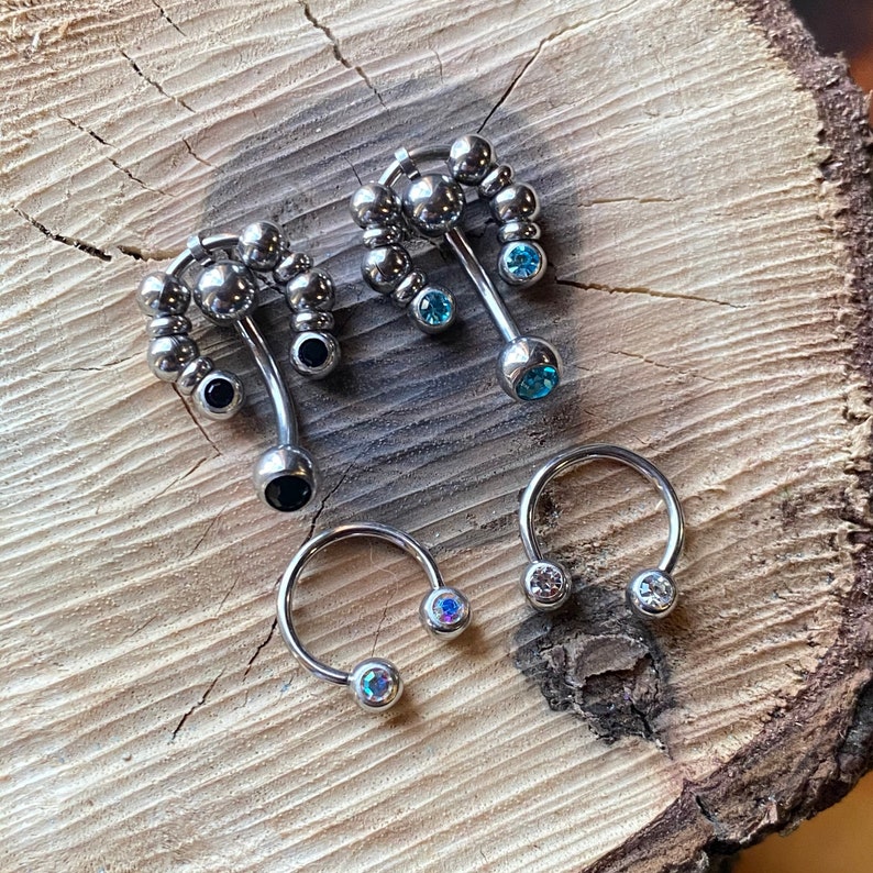 Vertical Hood Piercing Barbell 14G 12G 10G VCH Straight or - Etsy