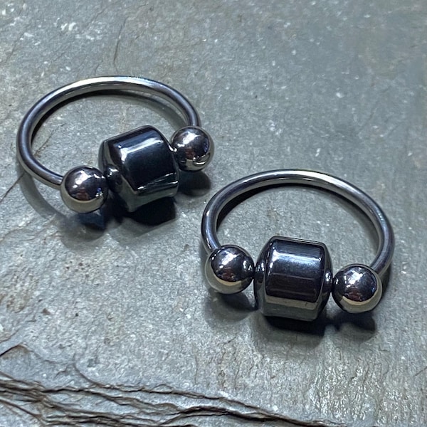 Nipple Rings Set 16G 14G 12G 10G 8G Hemalyke Tube Horseshoe Captive Jewelry