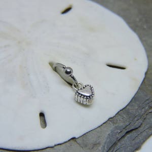 Rook Tragus Helix Daith Cartilage Piercing Jewelry Tiny Heart Dangle ...