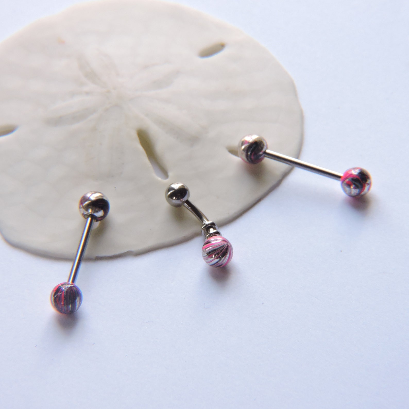 Vertical Hood and Nipple Piercing Barbell Set Silver or Gold Etsy