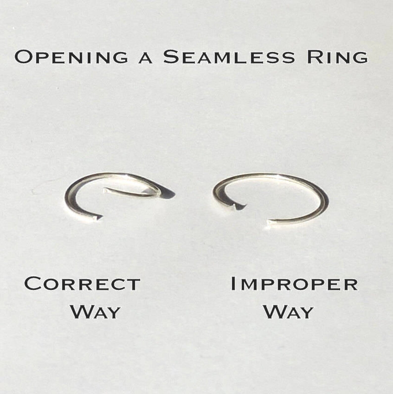 Endless Hoop Nose Rings SET of 2 22G 20G 18G Size 8mm Etsy