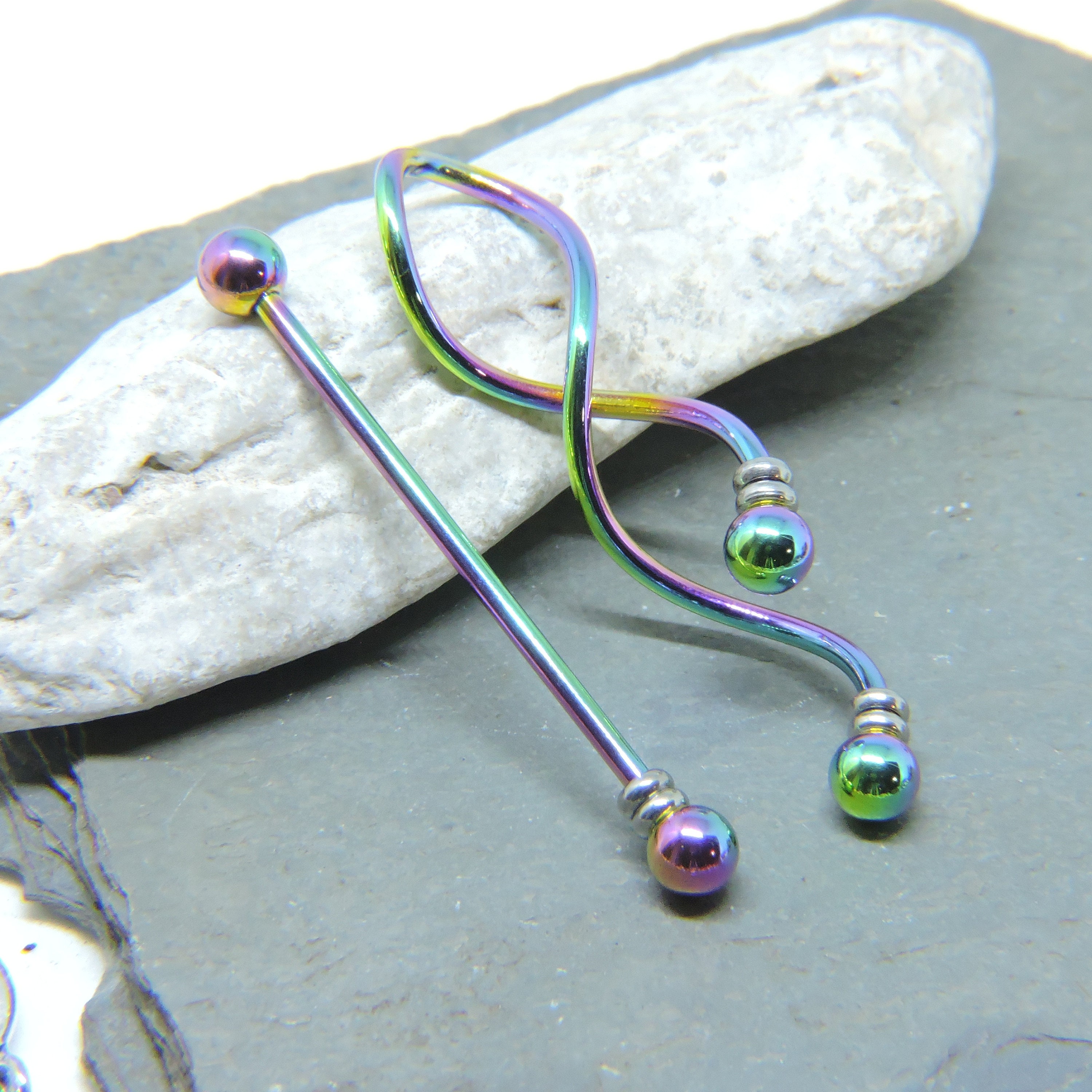 Industrial Barbell SET of 2 1 1/2 Straight & 1 Etsy
