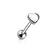 Custom Heart Tongue Barbell 14G 12G 10G 8G 6G VCH Curved or Straight Bar - Conch Transverse Lobe Nipple Clit Jewelry