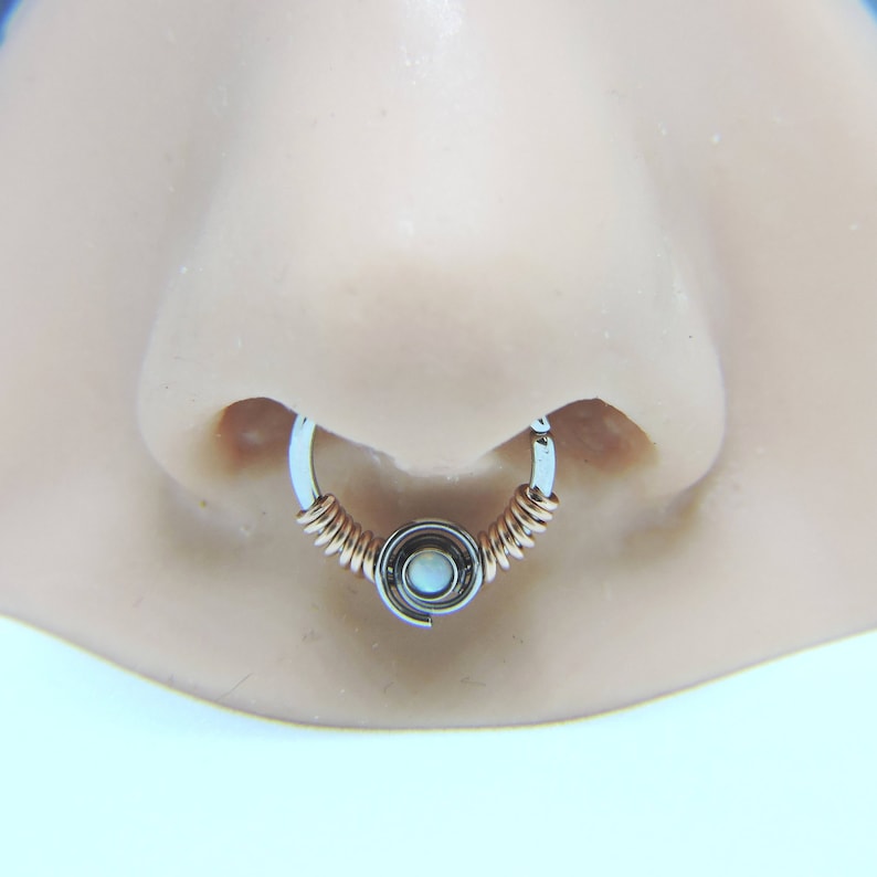 Endless Hoop Ring 16 Gauge Tiny Nose Ring Loop Jewelry - Etsy