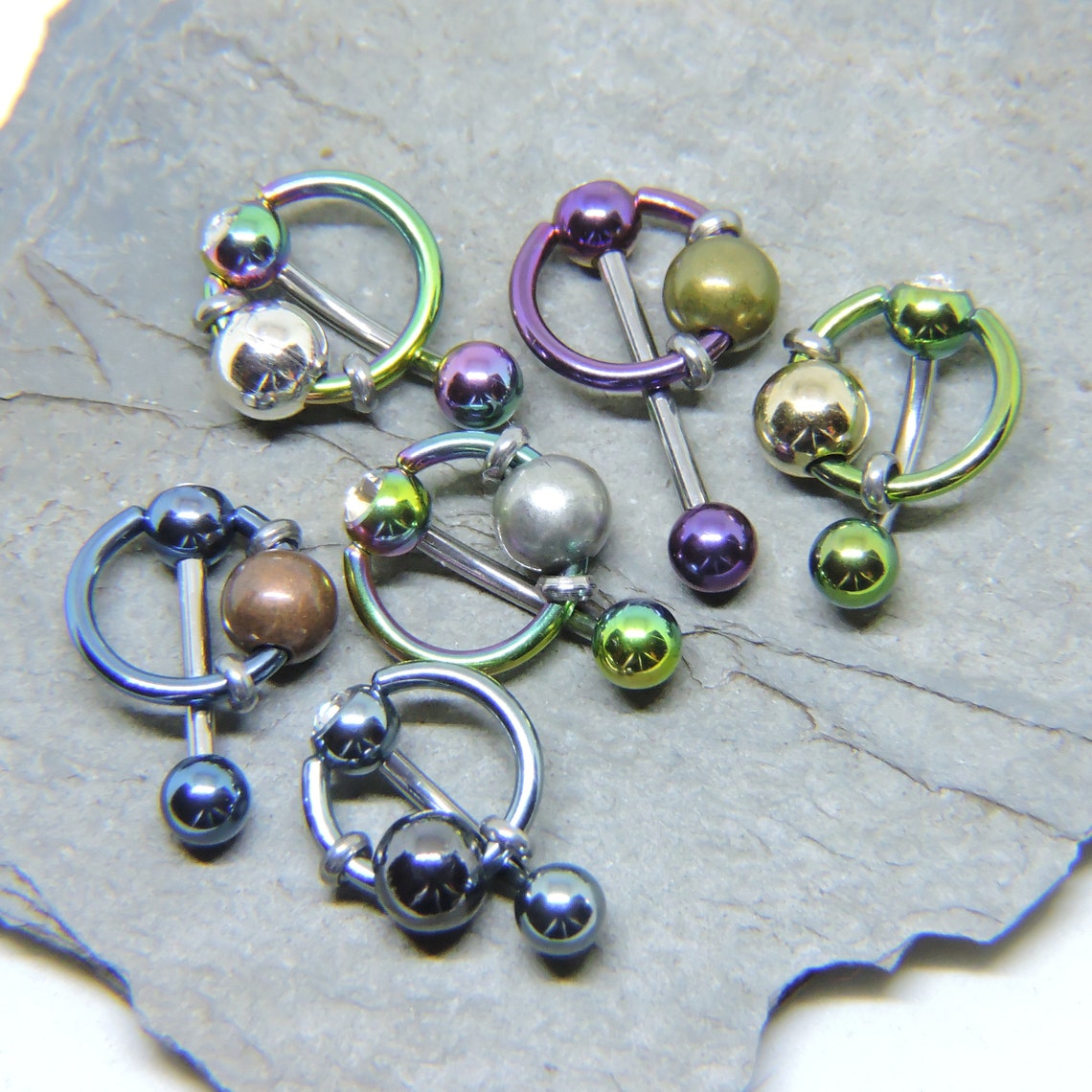 Vertical Hood Piercing Jewelry 14G 12G 10G Slave Ring PA VCH Etsy