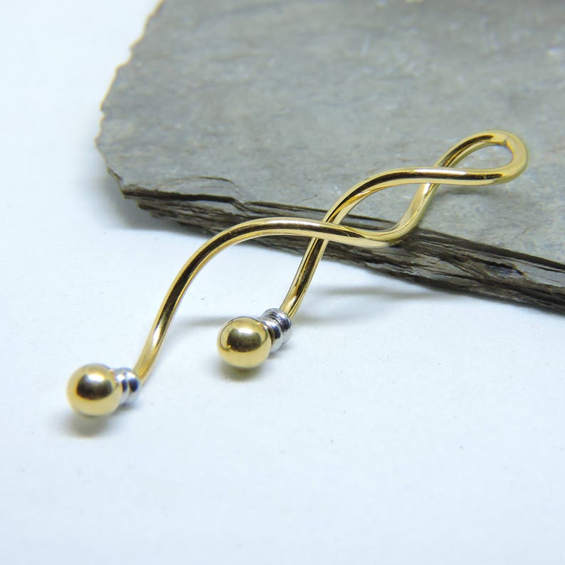 Industrial Barbell Spiral Beaded Industrial Piercing Etsy