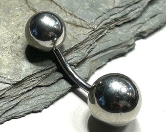Piercing Prince Albert de 8 mm y 10 mm, extremos de 14G, 12G y 10G, para prepucio PA Apadravya