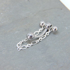 Vertical Hood Barbell 14G 12G 10G VCH - T Bar Slave Chain Christina Ring