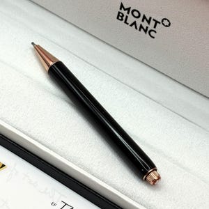 Vintage Montblanc Heritage Rough et Noir baby-editie balpen – tweedehands verzamelstuk