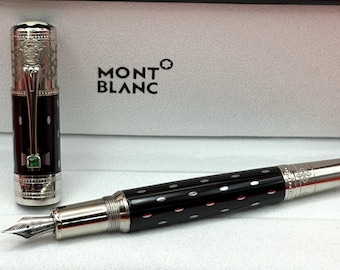 Vintage Montblanc Queen Elizabeth Fountain Pen with Box – Pre-Owned Luxury Writing Instrument