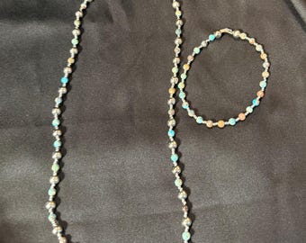 Colar e pulseira de ágata