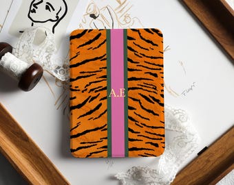 Funda Kindle personalizada con estampado de tigre, funda Kindle con correa de mano, funda Kindle para Kindle Paperwhite 10/11/12.º Kindle, regalo personalizado