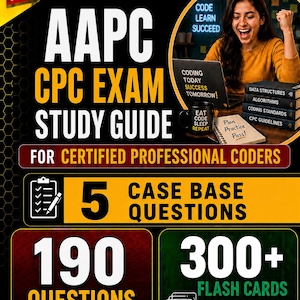 Studiegids AAPC CPC-examen 2026 | 190 vragen, 300 flashcards (digitale download)