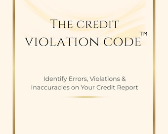 Credit Violations Cheat Sheet | FDCPA FCRA Consumer Rights Guide (PDF Download)