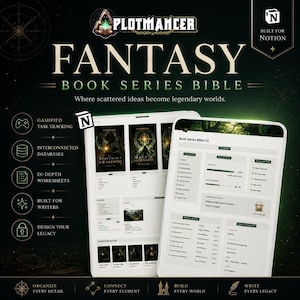 Fantasy-Serien-Planer | Weltenbau, Charakter-Wiki, NaNoWriMo-Gliederung