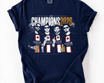 Paris Saint-Germain Champions 2025-2026 Shirt, PSG Champions League Winners T-shirt, Paris Football Fan Shirt, PSG Soccer Tee