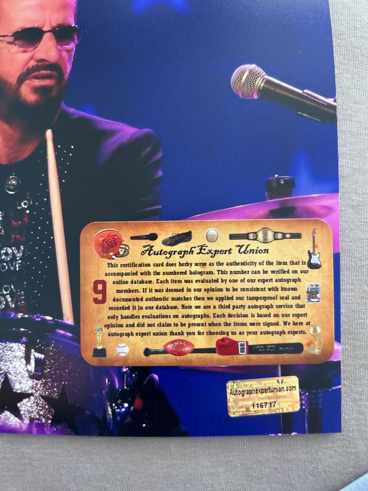 Ringo Starr Beatles Music Legend Signed Autographed 8x10 Photo COA ...
