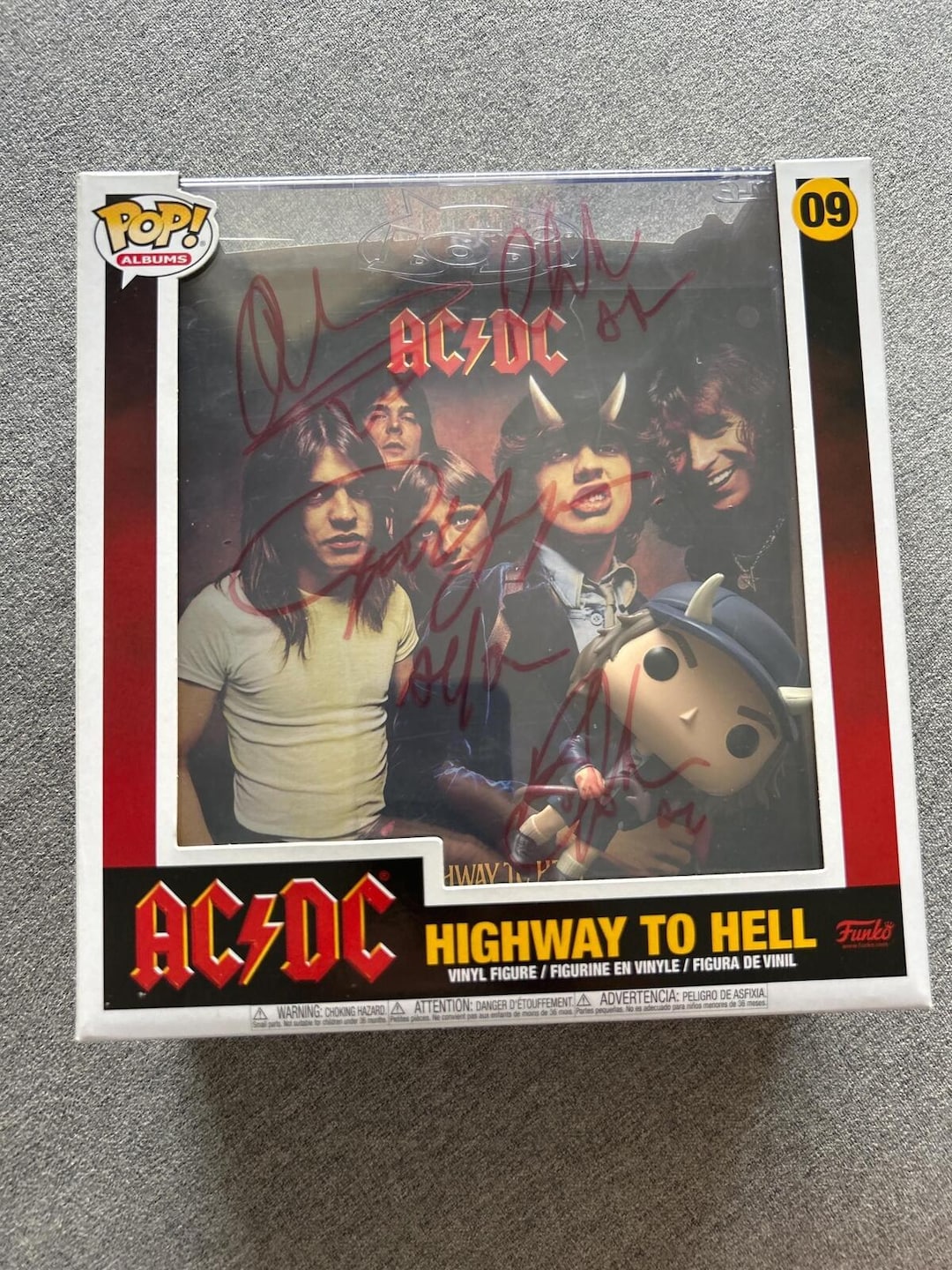 AC/DC Angus Young Brian Johnson Malcolm Young Phil Rudd Autographed #09 ...