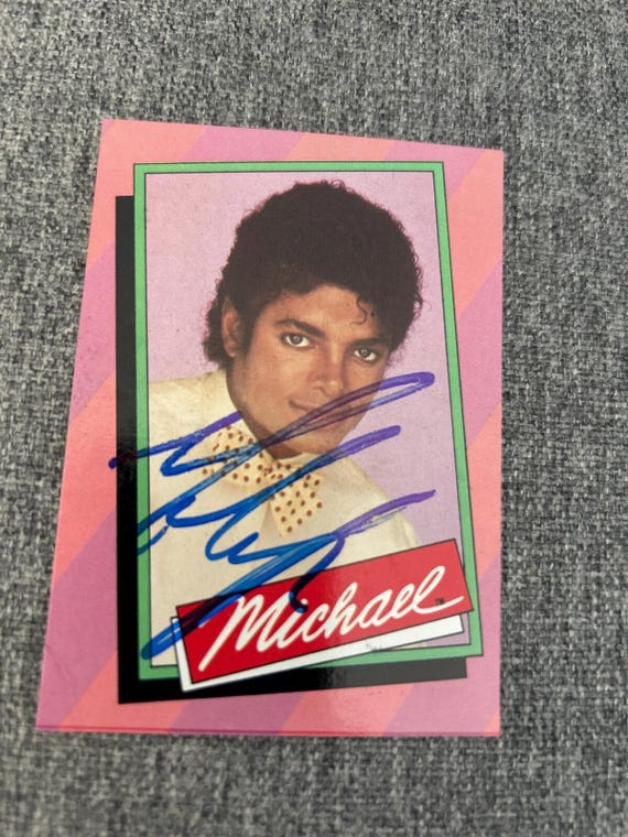 Michael Jackson Singer Signed Autographed Music Trading Card COA