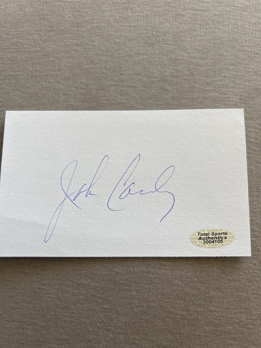 John Candy Signed Autographed 3x5 Index Card Auto Uncle Buck W/coa - Etsy