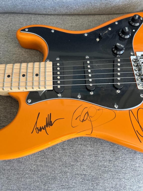 Buy U2 Signed Autographed Electric Guitar by All (4) Bono, the