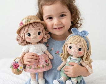 Häkelpuppe PDF, Amigurumi Girl Toy, anfängerfreundliche Anleitung (nur PDF)